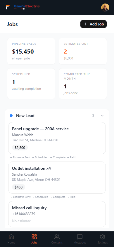 Pipeline — Mobile